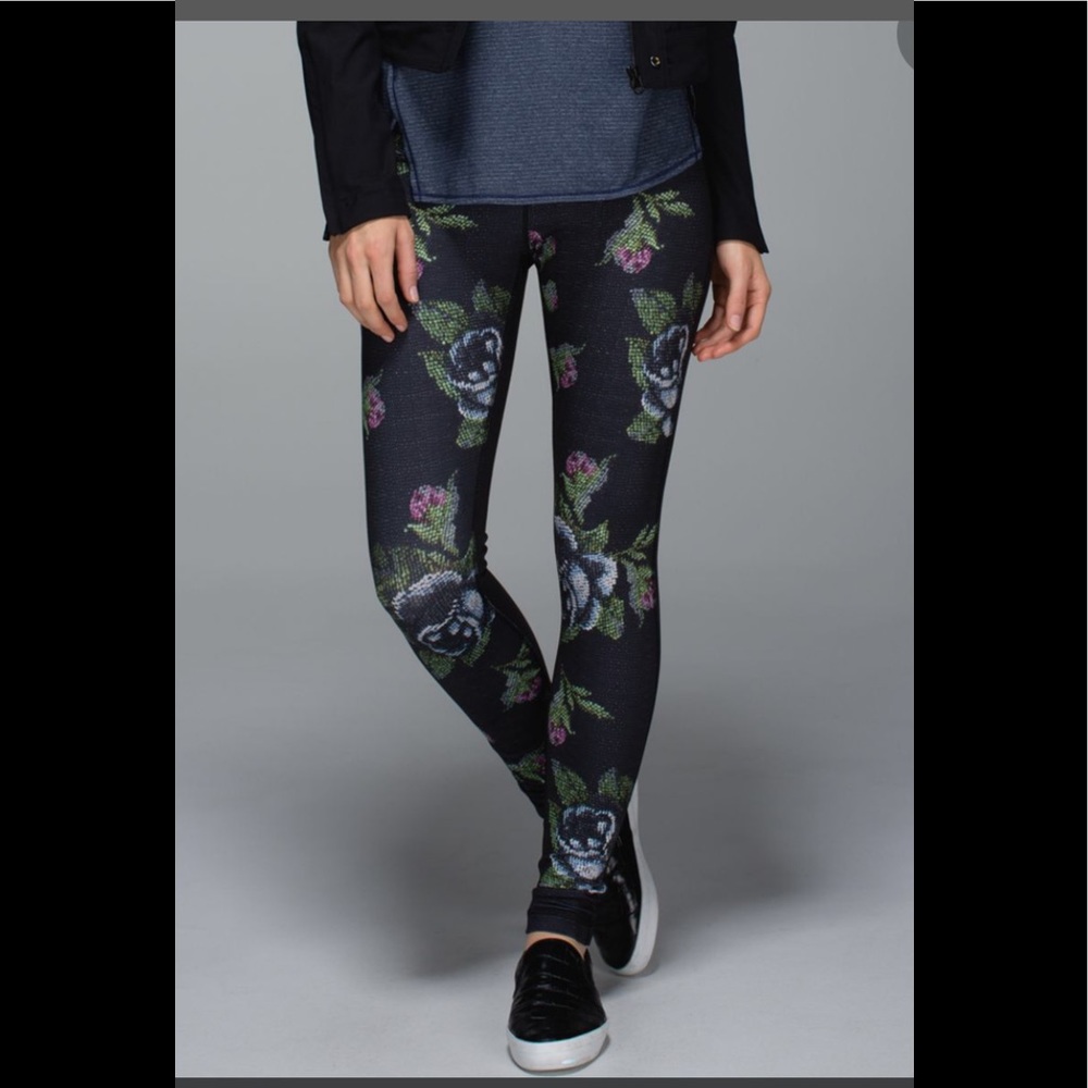 Lululemon Wunder Under 3D Garden Party Leggings
